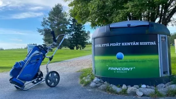 Viihtyvyyttä golfkentille Finncontin jätehuoltotuotteilla!